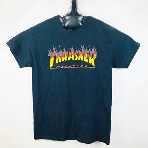Thrasher Flame T-Shirt Medium Black